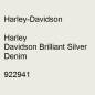 Preview: Harley-Davidson, Harley Davidson Brilliant Silver Denim, 922941.